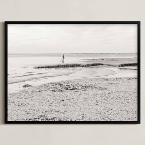 This is a sepia art with standard by Qing Ji called across the wetland