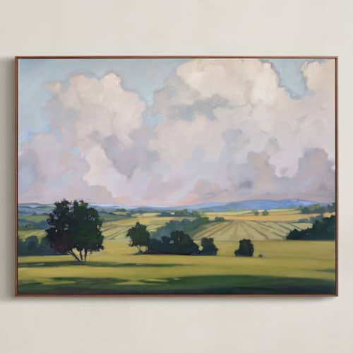 This is a expansive art with standard by Stephanie Goos Johnson called where things settle