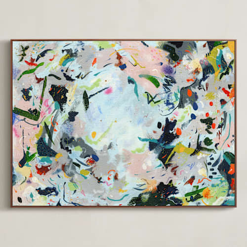 This is a periwinkle confetti art with standard by Allison Orszak called confetti chaos 1
