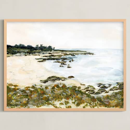 This is a neutral sand art with standard by Jennelle Lynn called carmel by the sea