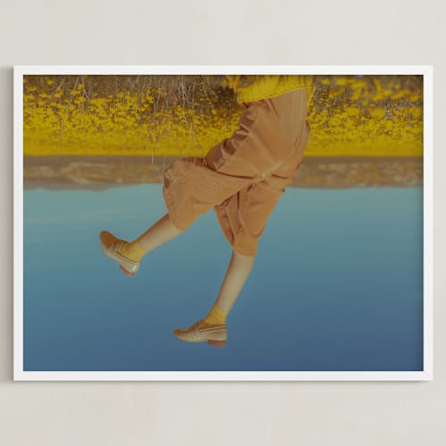 This is a mustard art with standard by Jacob Loafman called falling