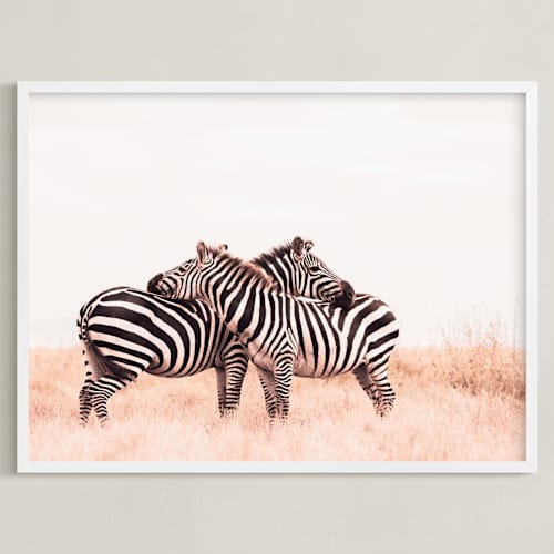 This is a zebra art with standard by Lisa Sundin called the embrace