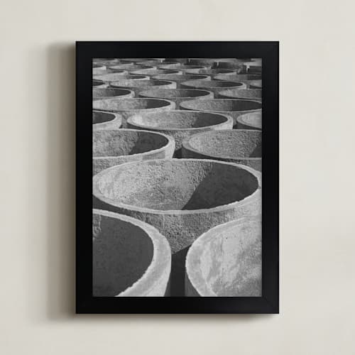 This is a stone art with standard by Alaric Yanos called concrete cylinders