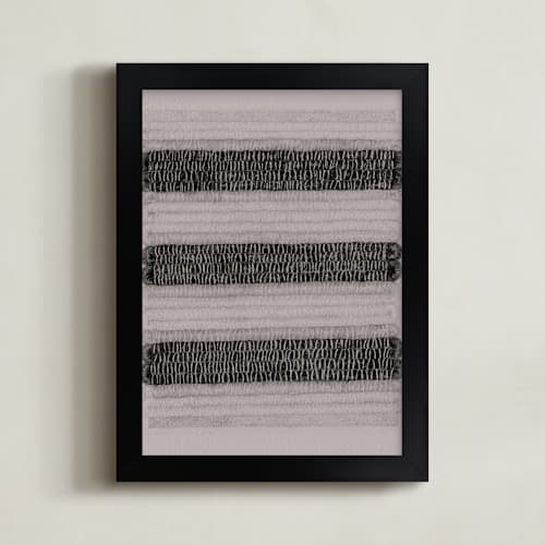 This is a gray wool art with standard by Janie Allen called woolen weaving 1