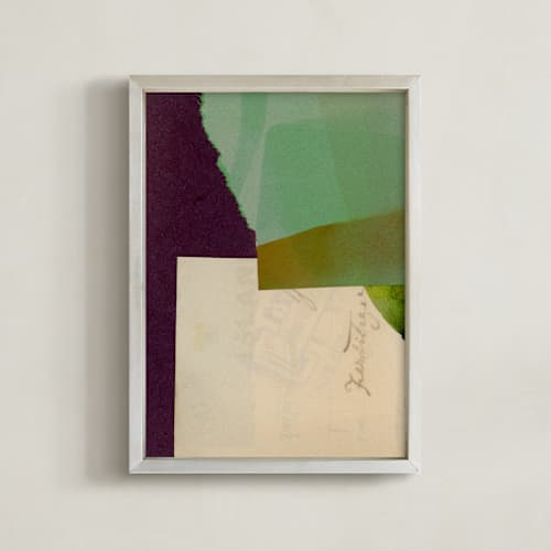 This is a jade art with standard by Morgan Kendall called aqua hills ii