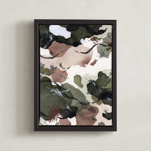 This is a muted green art with standard by Amalia Penny called gaia 2