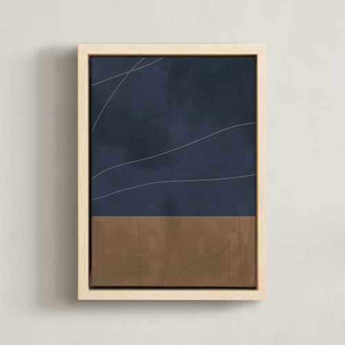 This is a midnight blue art with standard by Alicia Abla called midnight in my garden 2