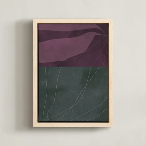 This is a eucalyptus green art with standard by Alicia Abla called midnight in my garden 1