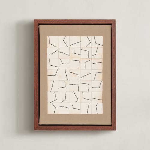 This is a antique linen art with standard by Alisa Galitsyna called irregular structure