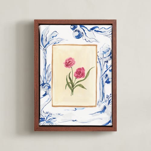This is a vanilla art with standard by Teju Reval called toile blooms 1