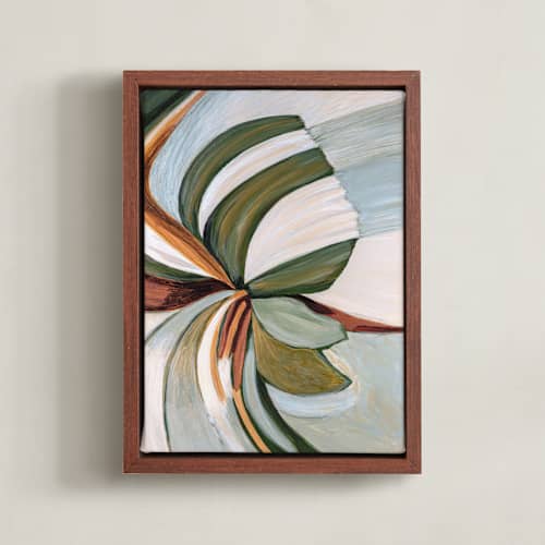 This is a earth green art with standard by Mary Gaspar called magnolias in bloom 1