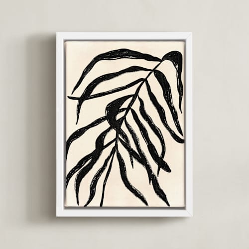 This is a deep black art with standard by flvx studio called solitaire plant