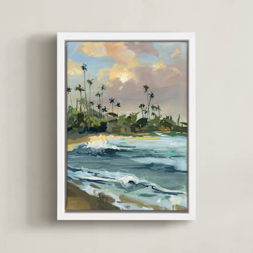 This is a sunset peach art with standard by BROOK PAGE called west coastal 3