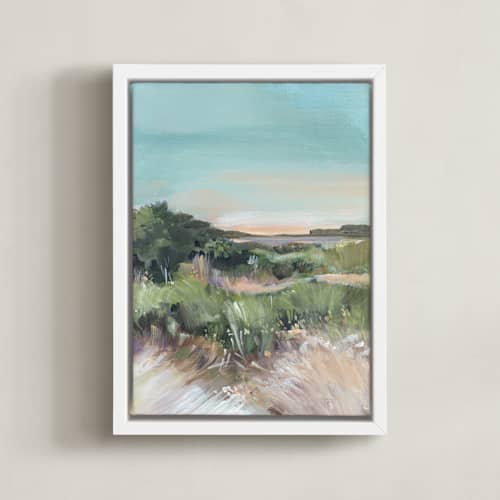 This is a misty blue art with standard by AlisonJerry called sunset on the dunes 1