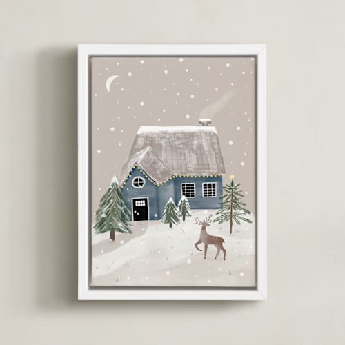 This is a dusk art with standard by Maja Cunningham called winter's night