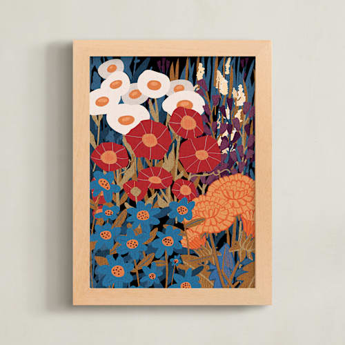 This is a tangerine art with standard by Cornelia Simboeck called enchanted english garden 1