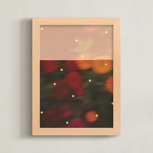 This is a peach art with standard by Morgan Kendall called le jardin magique 1