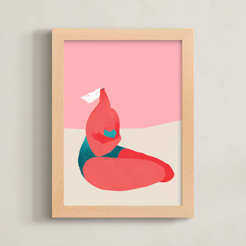 This is a peach art with standard by Katie Spak called breeze