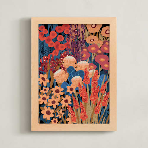 This is a tangerine art with standard by Cornelia Simboeck called enchanted english garden 2