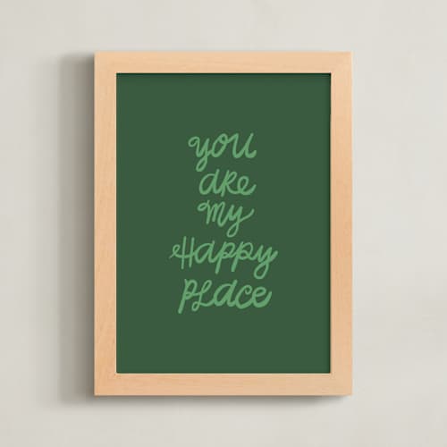 This is a grass kids wall art with standard by Kelly Watkins called happy place