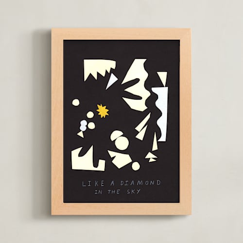 This is a twilight nursery wall art with standard by Elliot Stokes called like a diamond in the sky