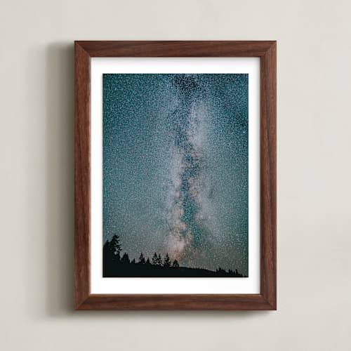 This is a night sky art with standard by Rob Wilson called light in the darkness