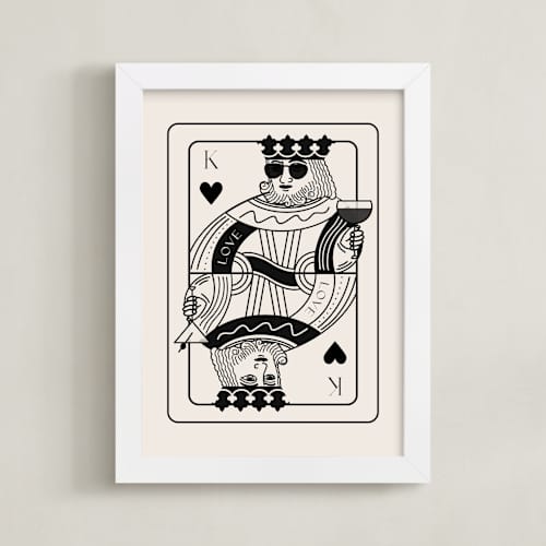This is a champagne photos to art with standard by Jenna Holcomb called the king: custom print