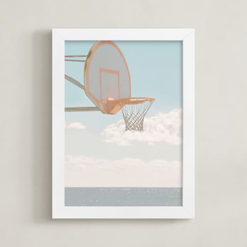 This is a beachy blue art with standard by Summer Strauch called hit me with your best shot