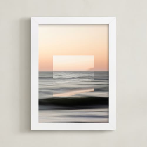 This is a sunset blush art with standard by Shannon Howard called sea meets sky 3