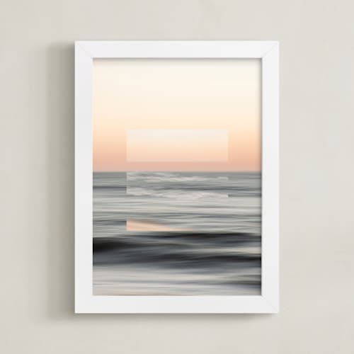 This is a sunset blush art with standard by Shannon Howard called sea meets sky 1