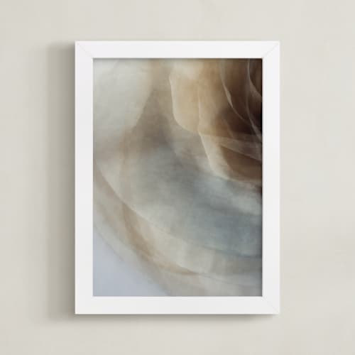This is a glazed blue art with standard by Helen Makadia called whispers of innocence 1