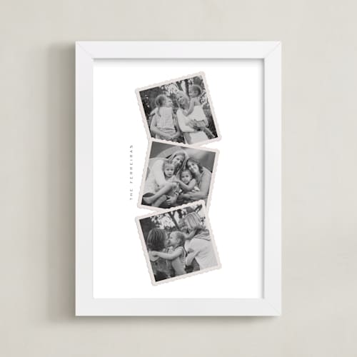 This is a ivory photo art with standard by Ana de Sousa called framed photo: memory stack