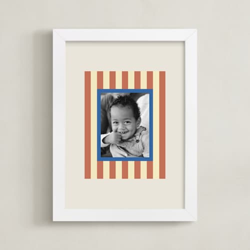 This is a rust photo art with standard by Carrie Moradi called mat striping: portrait