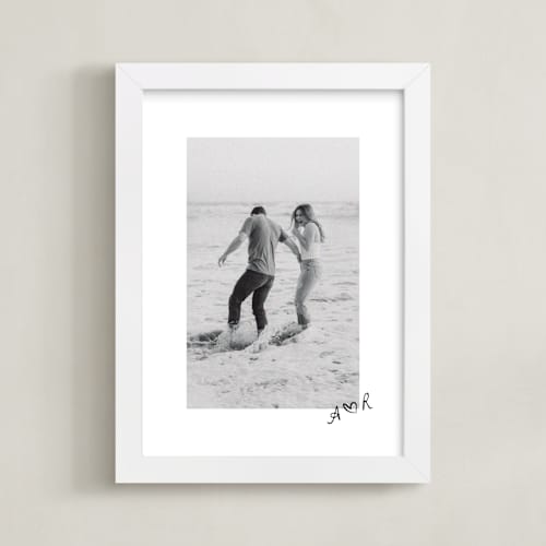This is a graphite photo art with standard by Claudia Orengo called framed photo: scripted heart