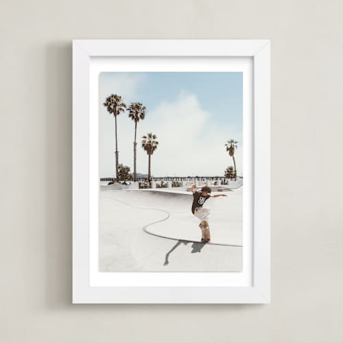 This is a color art with standard by Kamala Nahas called santa barbara skate i