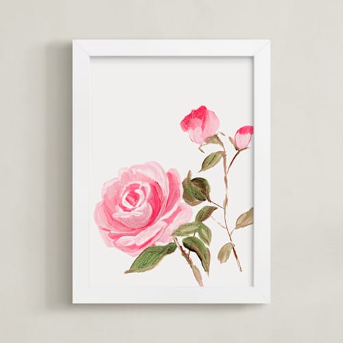 This is a floral art with standard by Arohika Verma called enchanted garden 1