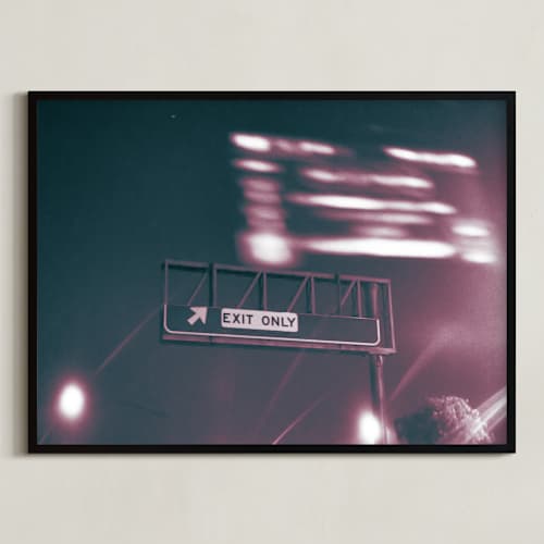 This is a midnight art with standard by Adam Stanzak called exit only