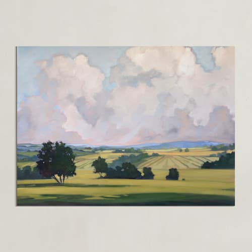 This is a expansive art with standard by Stephanie Goos Johnson called where things settle