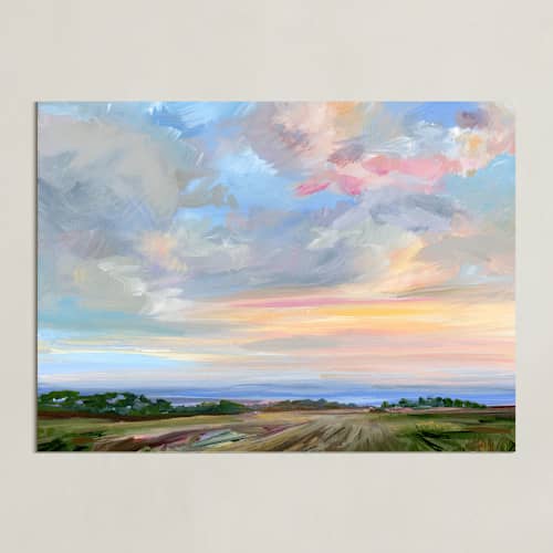 This is a sunset art with standard by Nicole Walsh called sunlit
