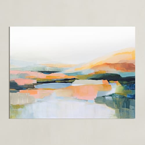 This is a peach art with standard by Mya Bessette called terraces