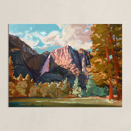 This is a ochre art with standard by Jess Franks called first look