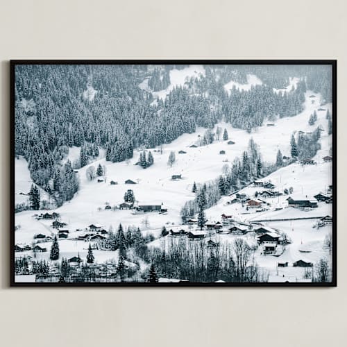 This is a snow white art with standard by Ying C. called white blanketed hills