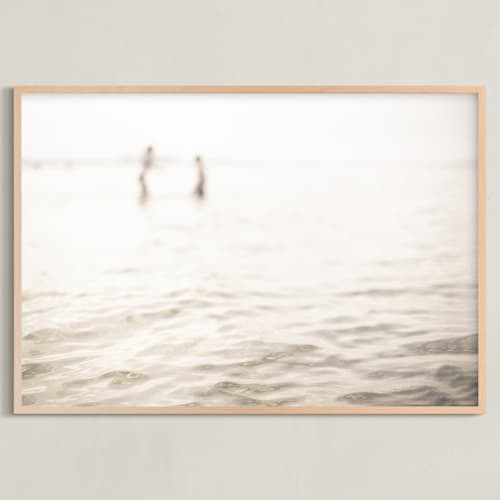 This is a neutral ivory art with standard by Lying on the grass called neutral wave