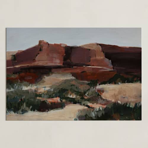 This is a desert rocks art with standard by Arohika Verma called canyon hues