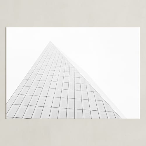 This is a grey art with standard by Anna Western called pyramid building