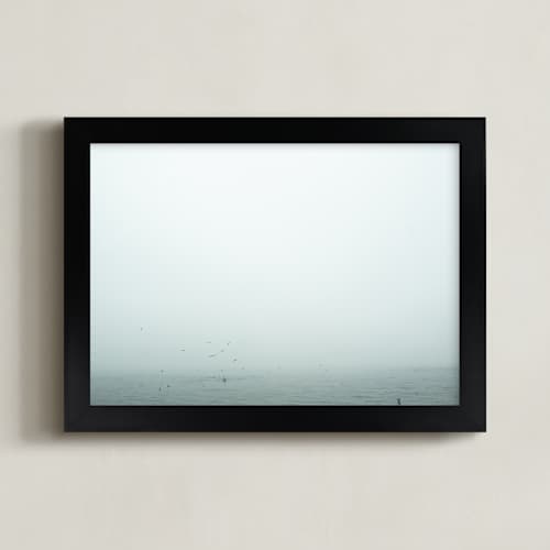 This is a birds aqua art with standard by Katie Buckman called birds diving for fish
