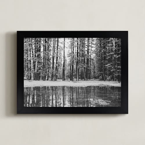 This is a black & white art with standard by Tania Medeiros called hazy mirror