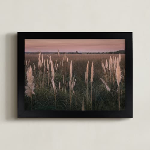 This is a sunset art with standard by Lucia Coppola called pampas grass