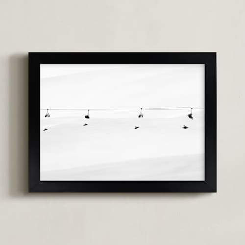 This is a grey art with standard by Massimiliano Massimo Borelli called into the white