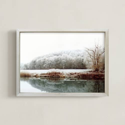 This is a dusty jade art with standard by Eva Marion called the river laid dreaming